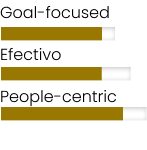 Goal-focused, Efectivo, People-centric